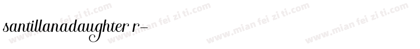 santillanadaughter r字体转换